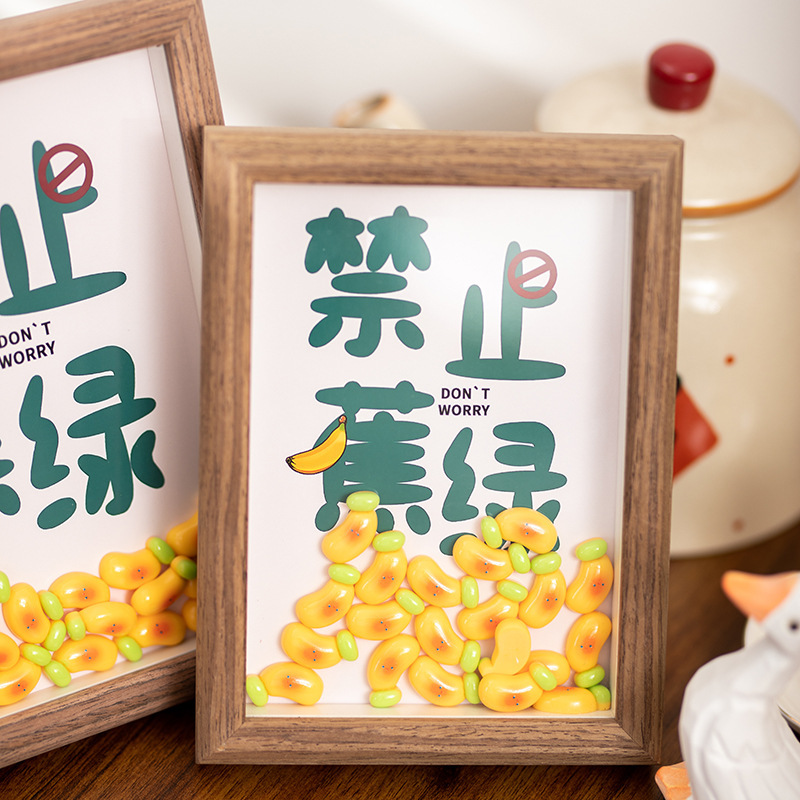 Teacher's Day Photo Frame for Female Teachers, Elementary School Style DIY Practical Photo Frame Table Decoration, Creative Anti-Anxiety Gift