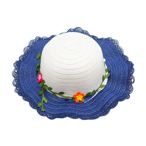 Children's Grass Hat, Girl Baby Outdoor Outing Cartoon Sun Hat Beach Hat Summer Cute Sun Protection Hat Folding