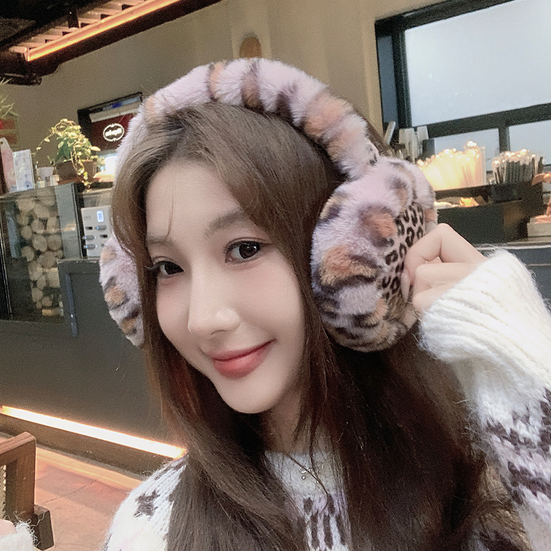 冬季新款可爱猫耳朵保暖防寒防冻耳包女款加厚毛绒可折叠保暖耳罩|undefined