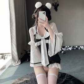情若涵小胸性感情趣内衣女佣制服连衣裙女仆套装诱惑睡衣激情2593