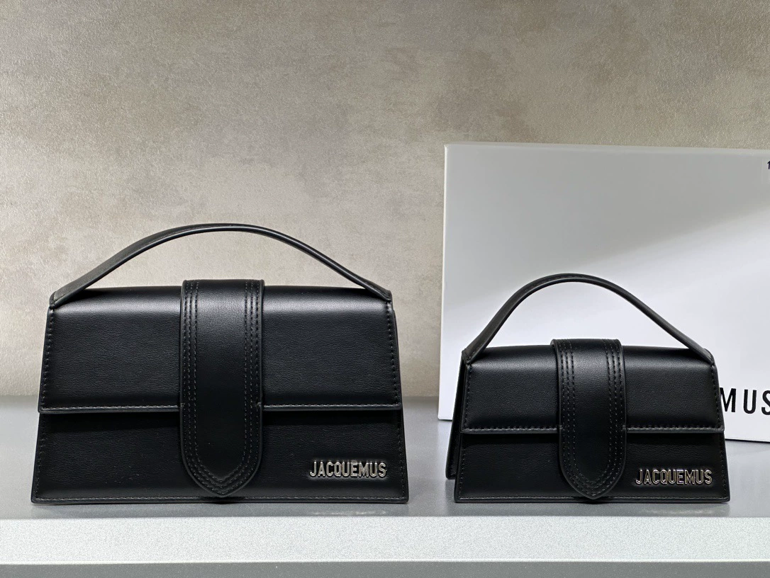 One-shoulder genuine leather bag, small 18 cm / big 24 cm, compact design