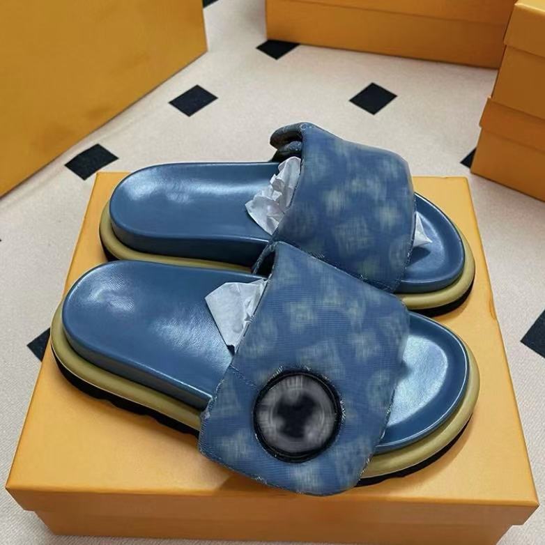 2025 burro pantuflas mujer velcro fondo grueso arrastre rojo verano relieve plano cuero pareja playa