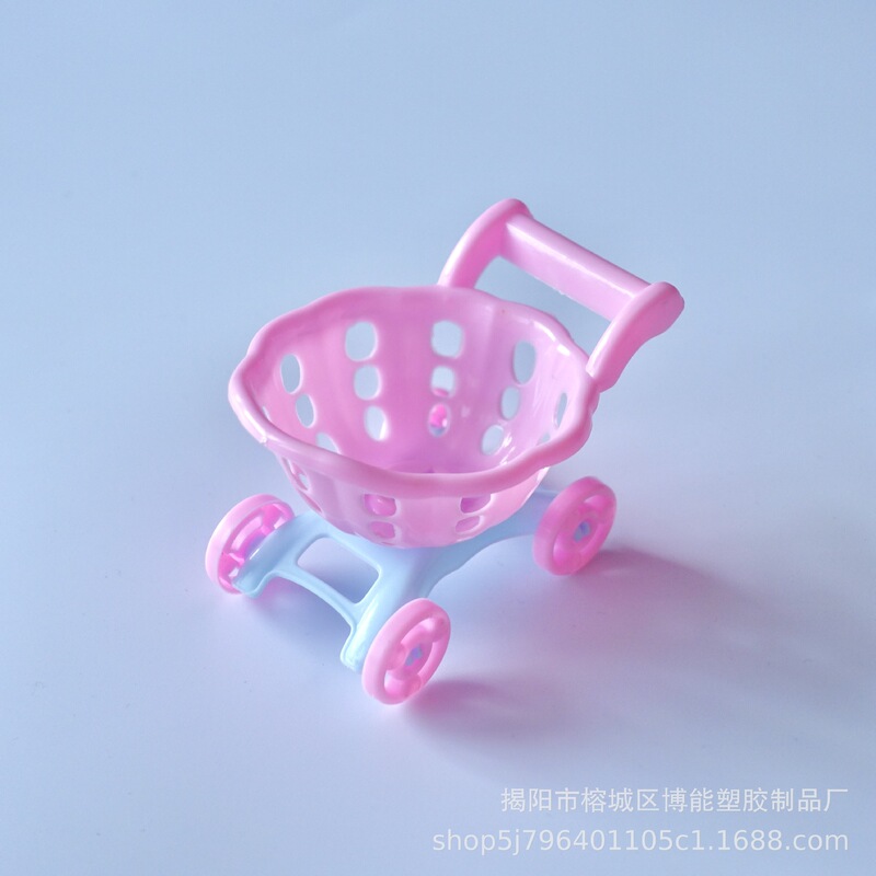 Cross-Border Popular Simulation Small Toys Mini Shopping Cart Barbie Toy Doll Play House Accessories Plastic Small Toys Cross-Border Popular Simulation Small Toys Mini Shopping Cart Barbie Toy Doll Play House Accessories Plastic Small Toys