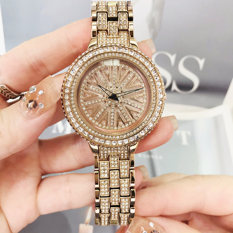 Gaudi Bracelet Watch for Women, Star-Studded, Full Diamond, Mother-Of-Pearl Exquisite Wristwatch, Light Luxury Fashion Trendy Women's Watch Wholesale