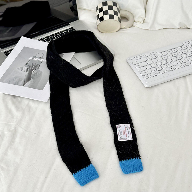 Guantes de bufandas en invierno 2025 nuevo bufandas de lana dulce pantalla táctil guantes de cuello de punto frío