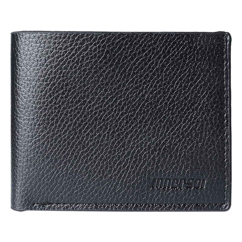 Short wallet with zipper men's wallet horizontal men's wallet wholesale ultra-thin student two-fold simple pu leather