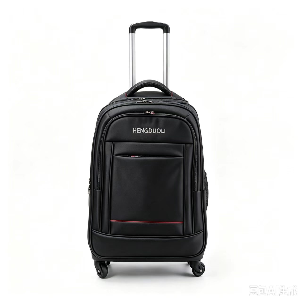 Business Computer Backpack, Lightweight Trolley Backpack, School Bag, Suitcase, Multi-Functional Oxford Cloth with Universal Wheels
