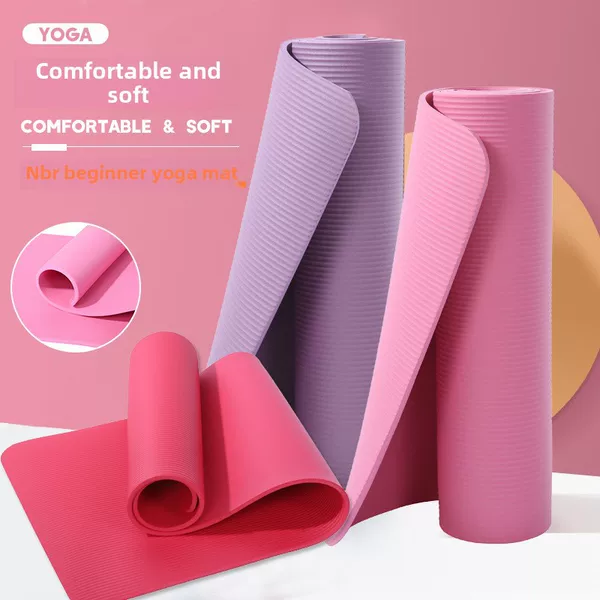 Cross-Border Wholesale Household Nbr Yoga Mat, Thickened Non-Slip Yoga Mat, Widened Sports Home Floor Mat, Dance Mat