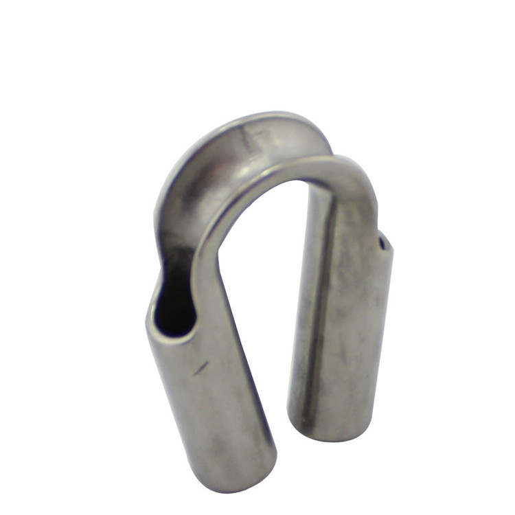 不锈钢304钢丝绳套环/鸡心环管套/保护环/三角环船用游艇五金配件