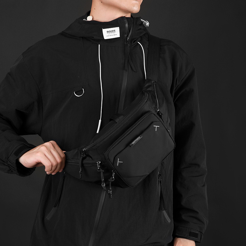 WEPOEWR nuevo bolso de cintura de hombre personalidad ocio al aire libre bolso de hombro de moda bolso de pecho