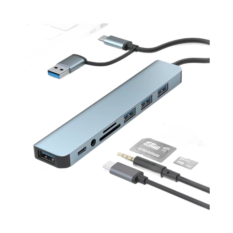 卸売りtype-c 9in1拡張ドックusb3.1 hub変換sd/tfカードhdmi pdオーディオハブ|undefined