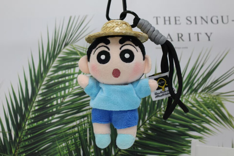 本物の 4inch クレヨンしんちゃんキーホルダーぬいぐるみ小さな人形 10 センチメートルペンダントブティックバッグ小さなペンダント|undefined