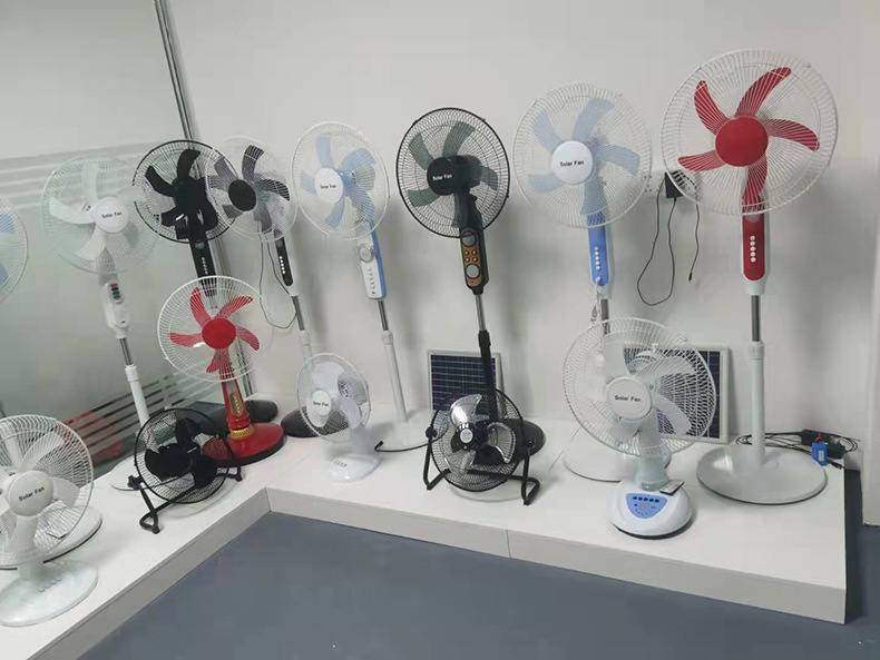Solar fans, floor-standing fans, outdoor portable DC 12-inch and 16-inch manufacturers for sale pic 2