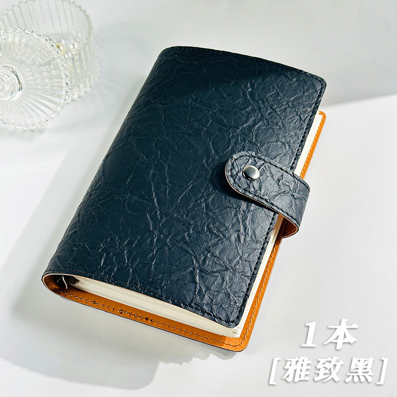 Cuaderno de cuaderno de hoja plegada a5 desmontable de alto valor de superficie cuaderno en blanco cuaderno de hoja interior sello de viaje sello