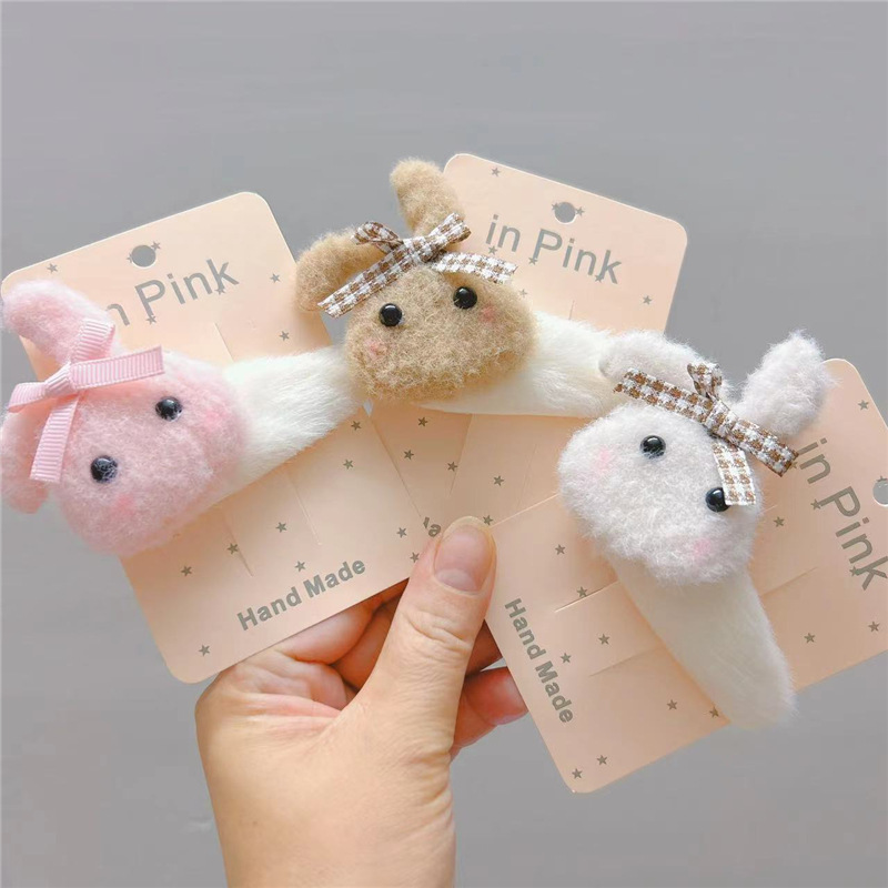 Basic Animal Plush Hair Clip display picture 3