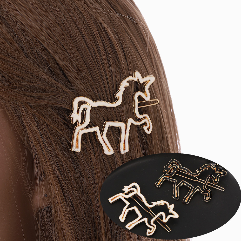Style Simple Cheval Alliage Placage Pince À Cheveux 1 Pièce display picture 1
