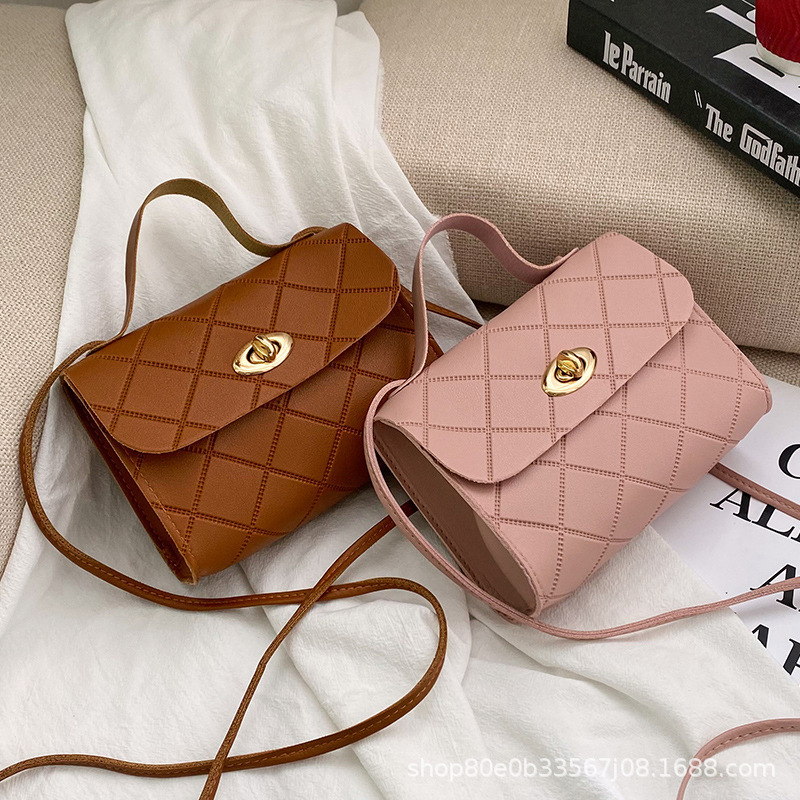 菱格条纹小方包women handbags2025韩版手提小包外贸批发时尚潮包|undefined