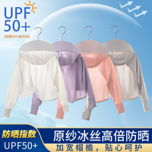Upf50+ Lightweight Uv Protection Girls' Summer Sunshade Outdoor Candy Color Sunscreen Top Cool and Skin Friendly