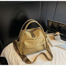 新款简约轻便休闲包包时尚百搭尼龙布女士斜跨包单肩手提通勤包潮