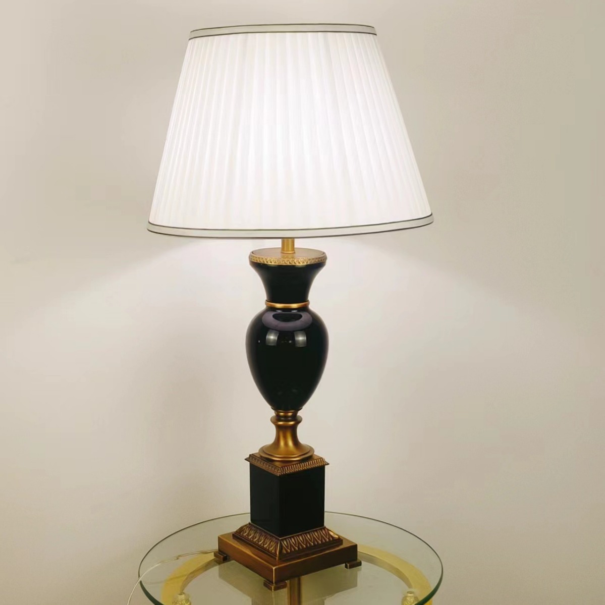 新古典欧式水晶床头台灯简约创意铜台灯个性装饰新款客厅卧室书