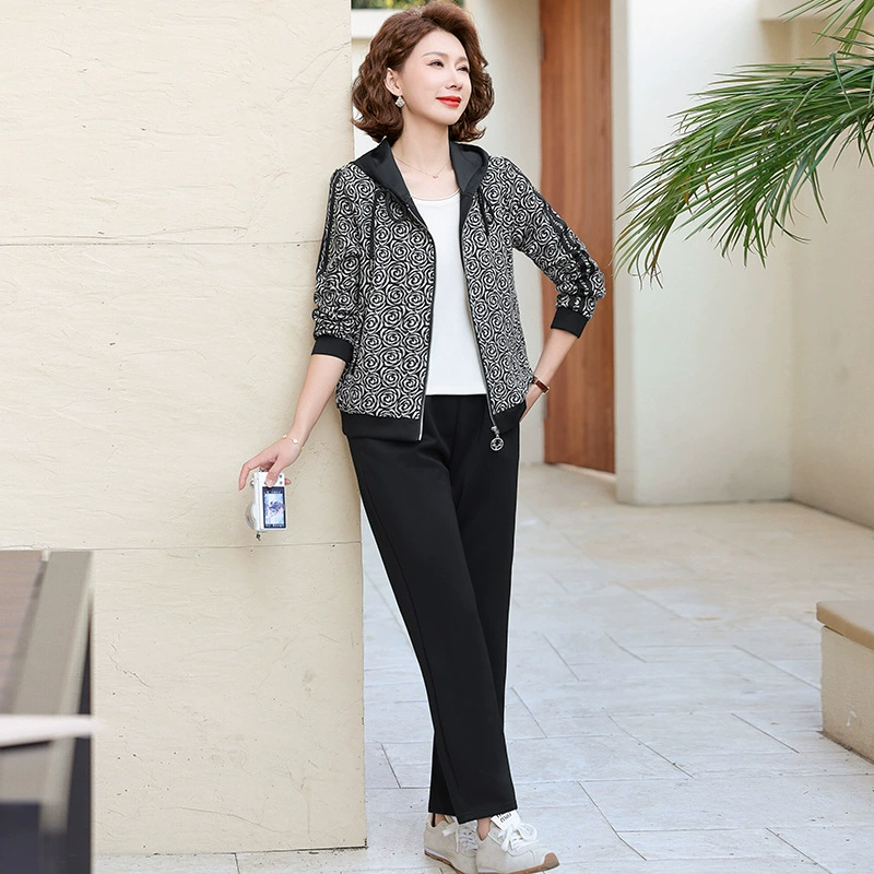 2025 весенняя одежда новая контрастная спортивная одежда с капюшоном