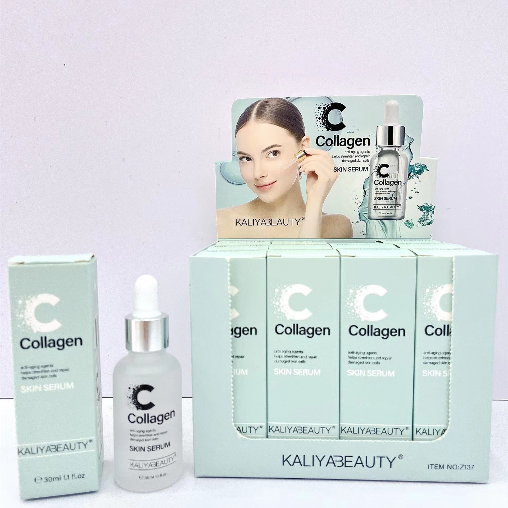 Nueva esencia transfronteriza al por mayor Kaliya Belleza colágeno hidratante facial Esencia Hidratante