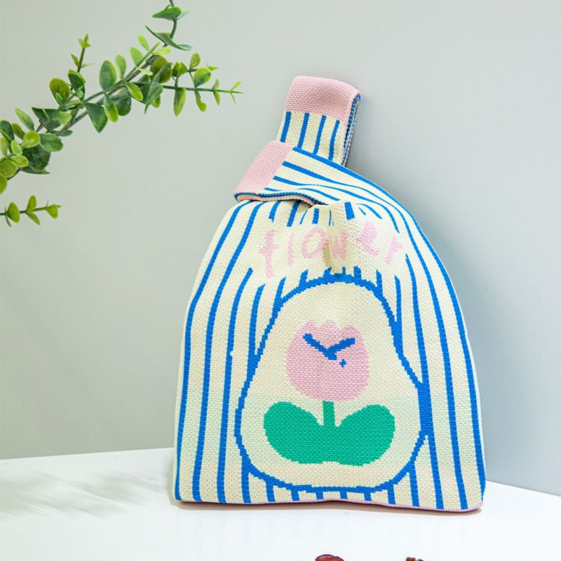 新款户外百搭针织托特包网红手办包包手机收纳包包ins女士手提包