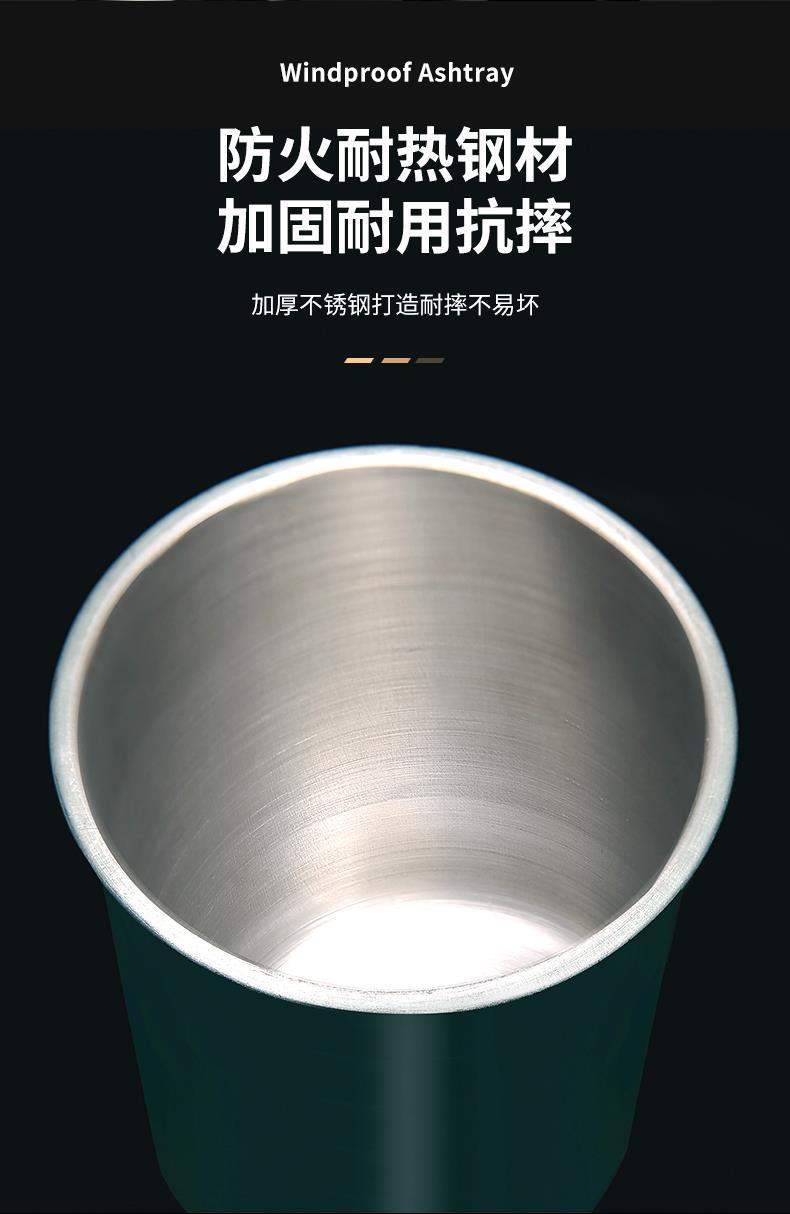 Colorful Funnel Ashtray, Stainless Steel, Household Use, with Lid, Prevents Ash from Scattering, Suitable for Office and Bedroom, Stylish Ashtray, Personalized Windproof