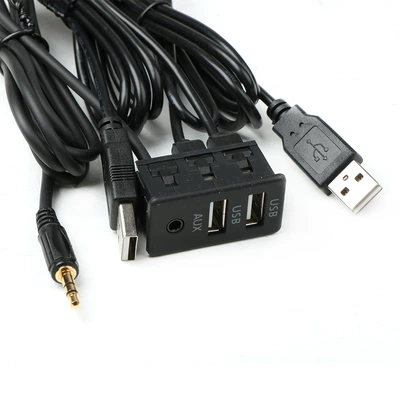 Mobil şarj cihazları Type-C+Aux Seat Dual - double-usb-aux-transposon