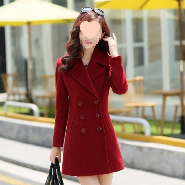 【不起球 好质量】顺毛毛呢外套春秋新韩版显瘦毛呢上衣气质女装