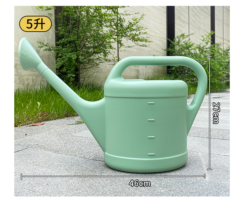 Light green 5 liter [approx. 5kg water capacity] stainless steel shower head
