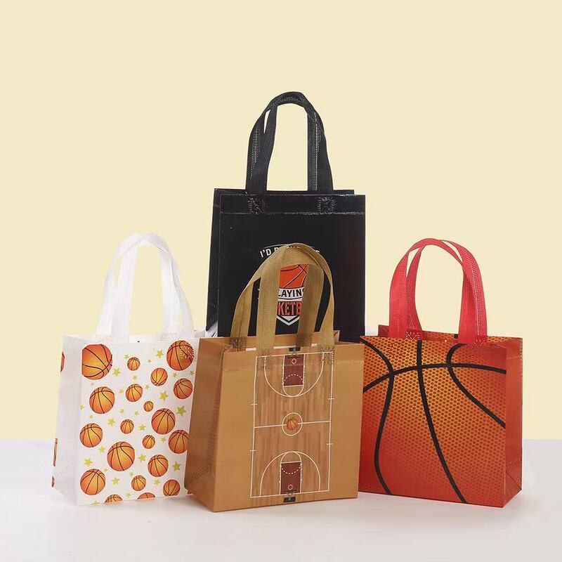Cross-Border New Nba Basketball Waterproof Non-Woven Bag Gift Packaging Fun Party Creative Tote Bag H Cross-Border New Nba Basketball Waterproof Non-Woven Bag Gift Packaging Fun Party Creative Tote Bag H