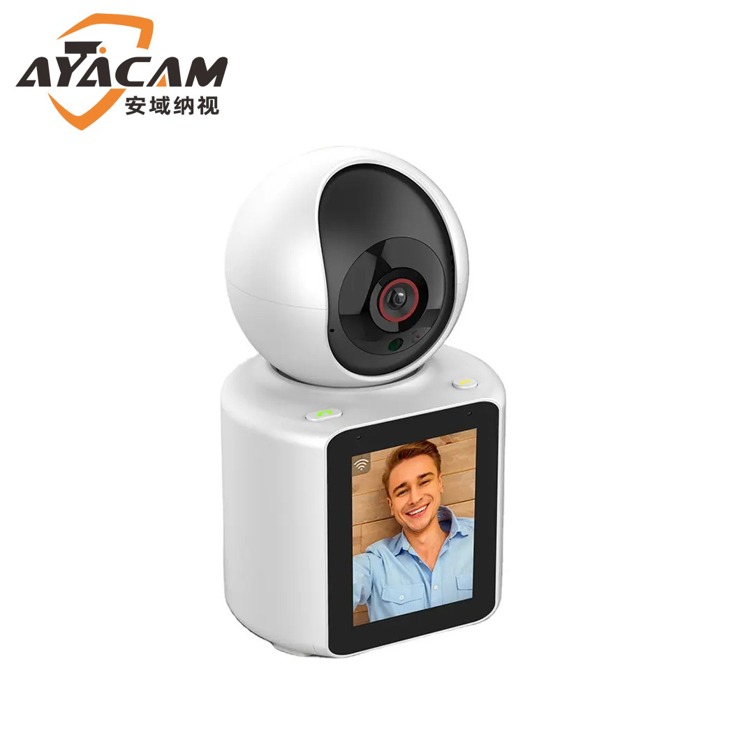 Ai智能双向视频对讲带显示屏wifi远程监控 一键呼叫视频通话连接