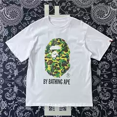 Cross-Border Pure Cotton T-Shirt Wholesale Trendy Clothing Printed Couple Style Men's and Women's Short-Sleeved Pure Cotton T-Shirts