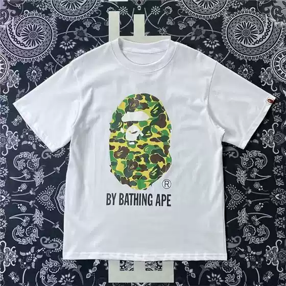 Cross-Border Pure Cotton T-Shirt Wholesale Trendy Clothing Printed Couple Style Men's and Women's Short-Sleeved Pure Cotton T-Shirts