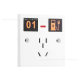 Charging pile five-hole charging socket type 86 bright and dark electric vehicle sharing charging station outdoor waterproof and rainproof socket