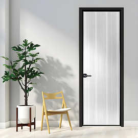极窄平开门厨房门卫生间门厕所门钛镁合金超白长虹玻璃门简约现代