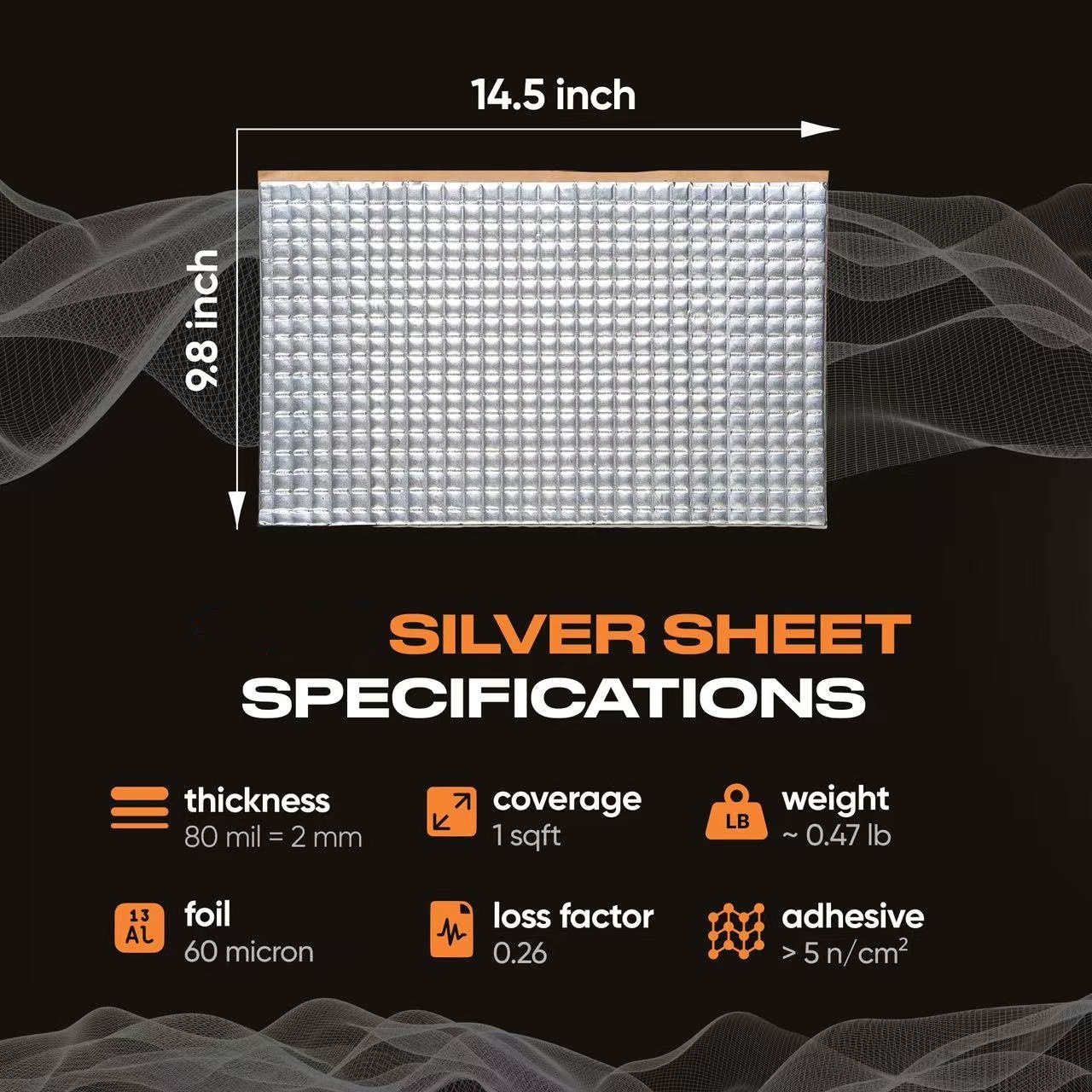 Manufacturer of Automotive Soundproofing Butyl Rubber Shock-Absorbing Panels, Silver Aluminum Black Damping Sheets, Self-Adhesive Soundproofing Mats, Customizable