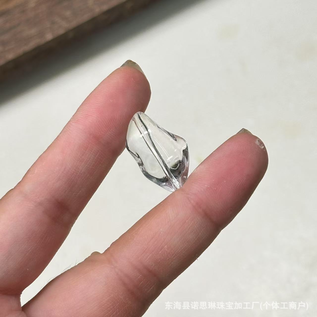 Piezoelectric White Crystal Accompanying Button Barrel Beads Jelly Beans Special-Shaped Bracelet Bracelet Necklace DIY Jewelry Accessories