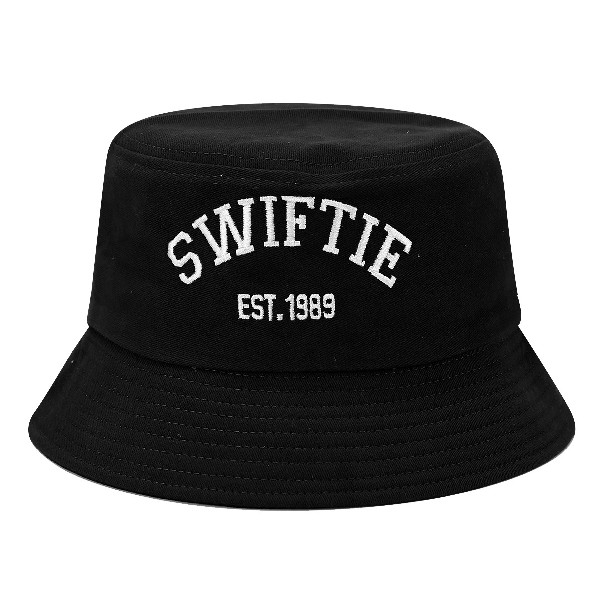 Nueva SWIFTIE bordado sombrero de pescador de verano moda fanáticos sombrero pareja sombrero de bañera solar transpirable