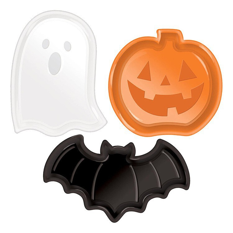 Halloween Ghost Pumpkin Bat Candy Plate Decorative Plate Fruit Plate Plastic Decorative Plate Pp Material Snack Plate Halloween Ghost Pumpkin Bat Candy Plate Decorative Plate Fruit Plate Plastic Decorative Plate Pp Material Snack Plate