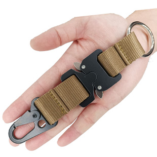 Outdoor Metal Cobra Buckle Nylon Webbing Buckle Keychain Mountaineering Camping Style Buckle Eagle Beak Hook Backpack Buckle