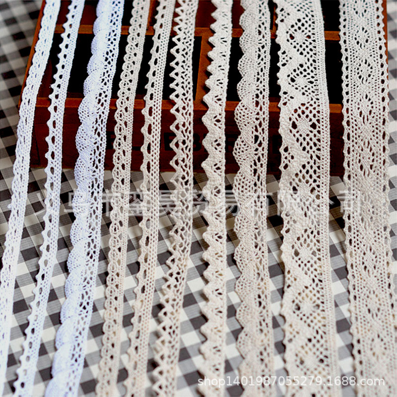 Factory Stock Cotton Thread Lace DIY Home Textiles Clothing Accessories Sofa Curtains Hats Cotton Thread Lace Material Wholesale