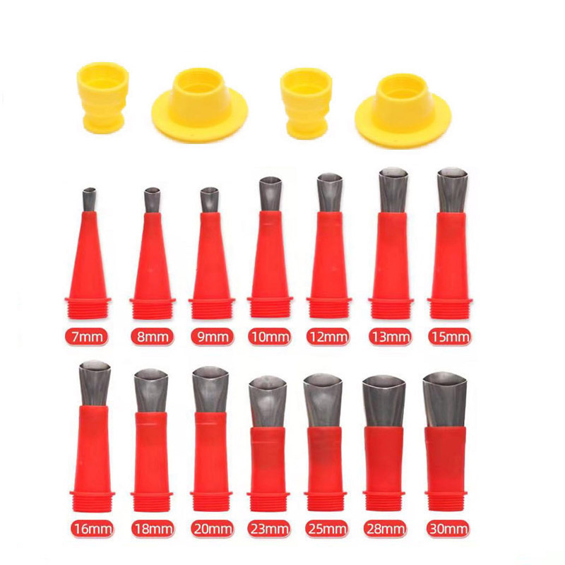 结构胶玻璃胶咀不锈钢胶嘴塑料底座 一体式打胶喷嘴 软胶硬胶嘴