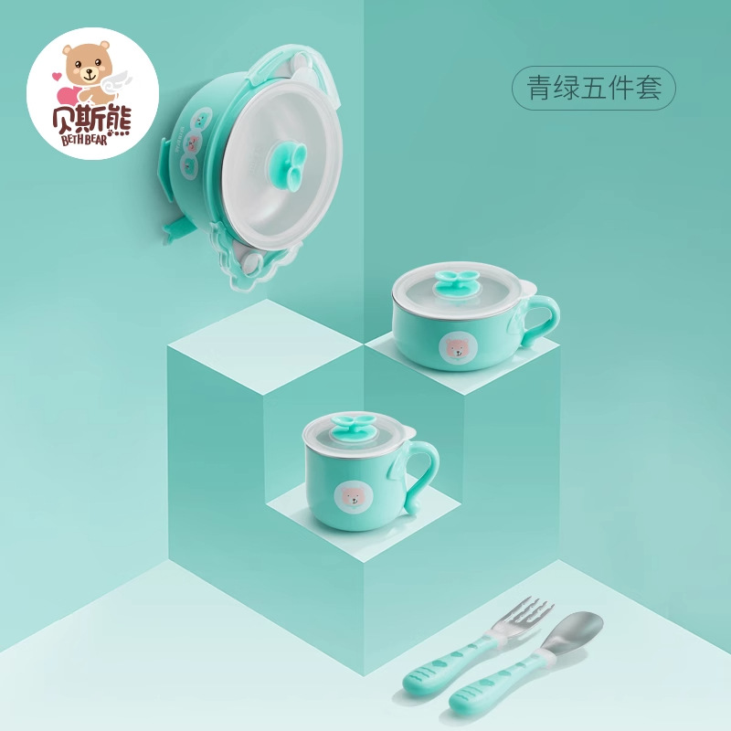 五件套餐碗青绿