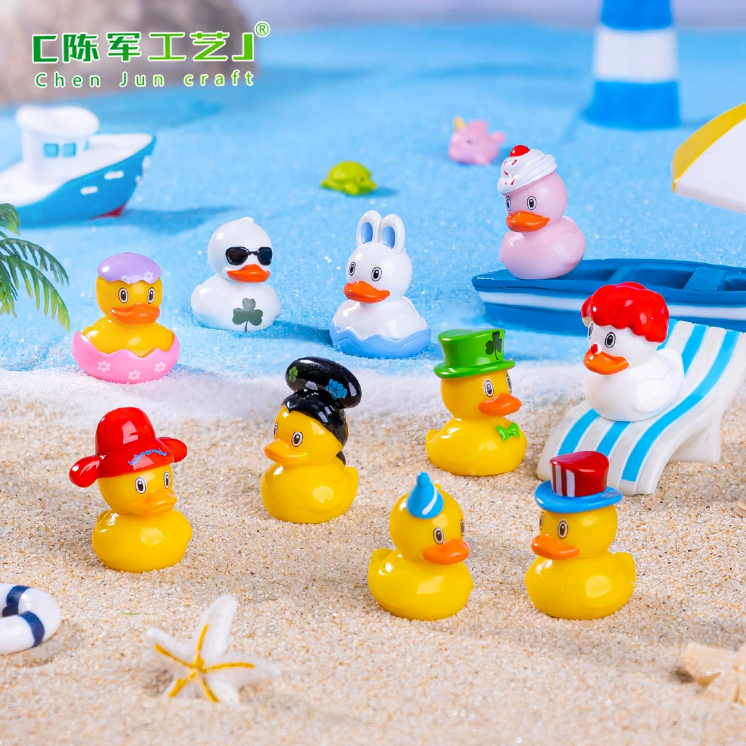 B.Duck, creative variable beach decorations with accessories, small table accessory, micro landscape, DIY decoration