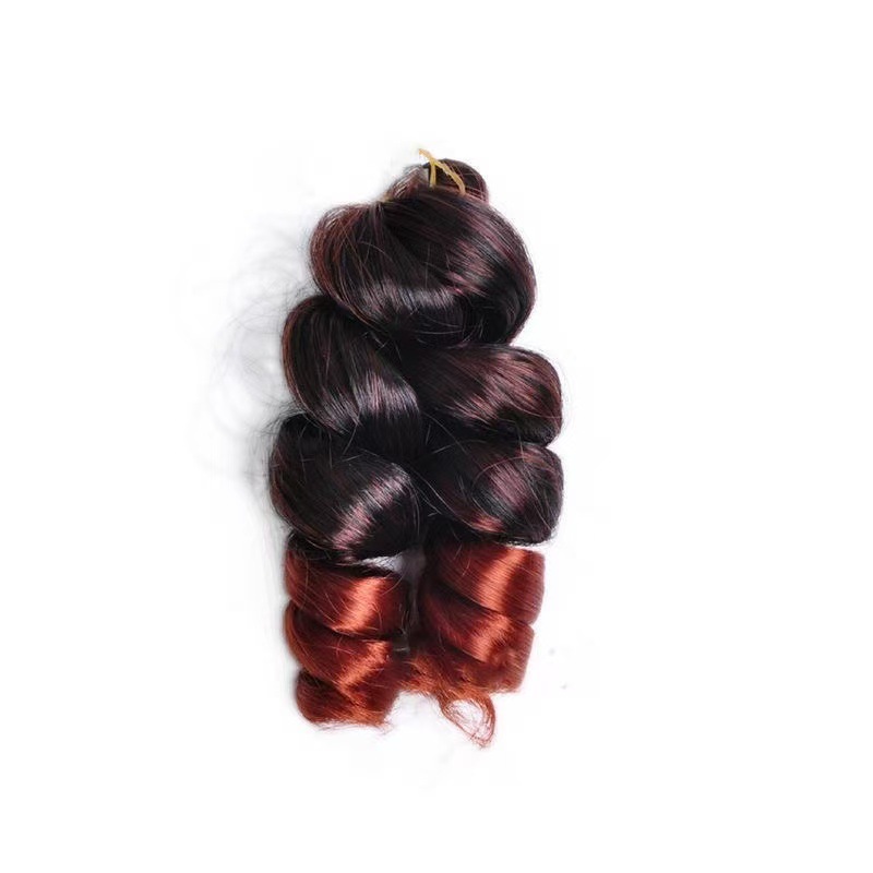 Fábrica directa de 12 pulgadas French Loose Curl Crochet Hair nuevo estilo de cabello de crochet africano