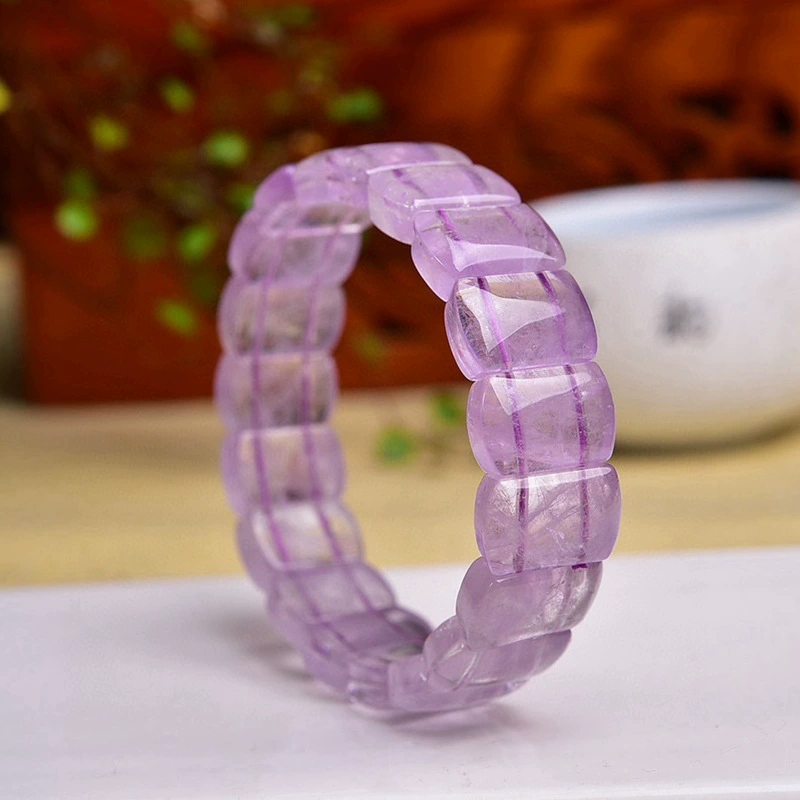 Lavender crystal bracelet with amethyst, jewelry, Birthday gift