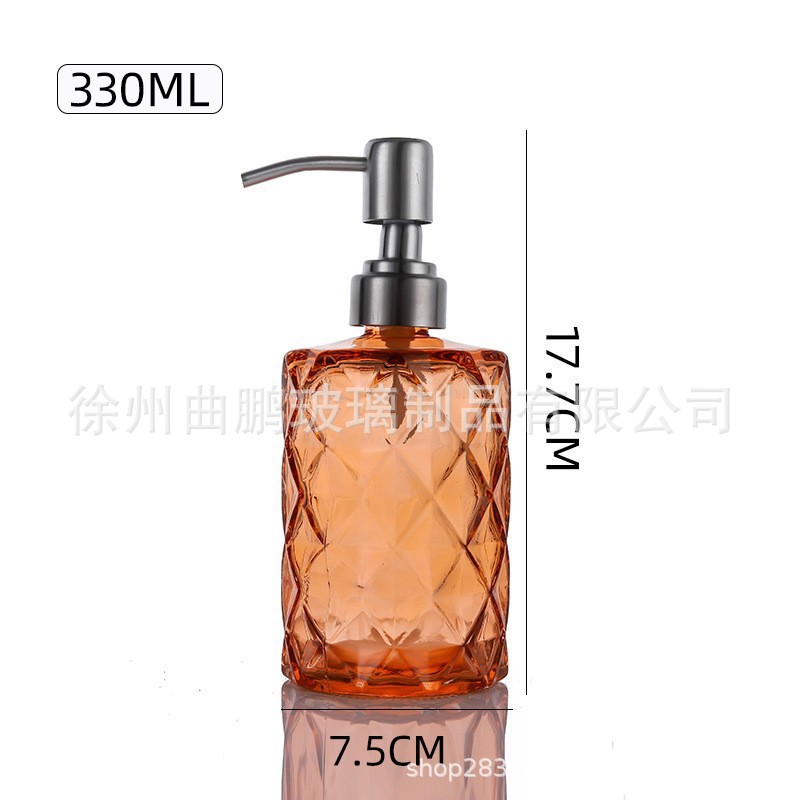 오렌지 + 스테인레스 스틸; 투명한