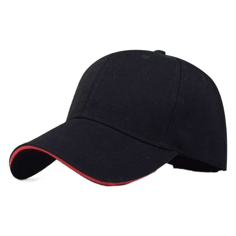 Tablero ligero de poliéster de sándwich engrosado transfronterizo gorra de béisbol de color sólido par de ala curva gorra de pico sombrero para el sol